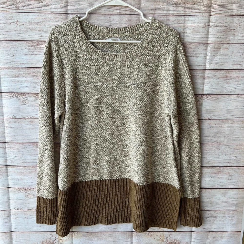 LL Bean Signature Sig Cotton Linen Ragg Mis Regular Size L